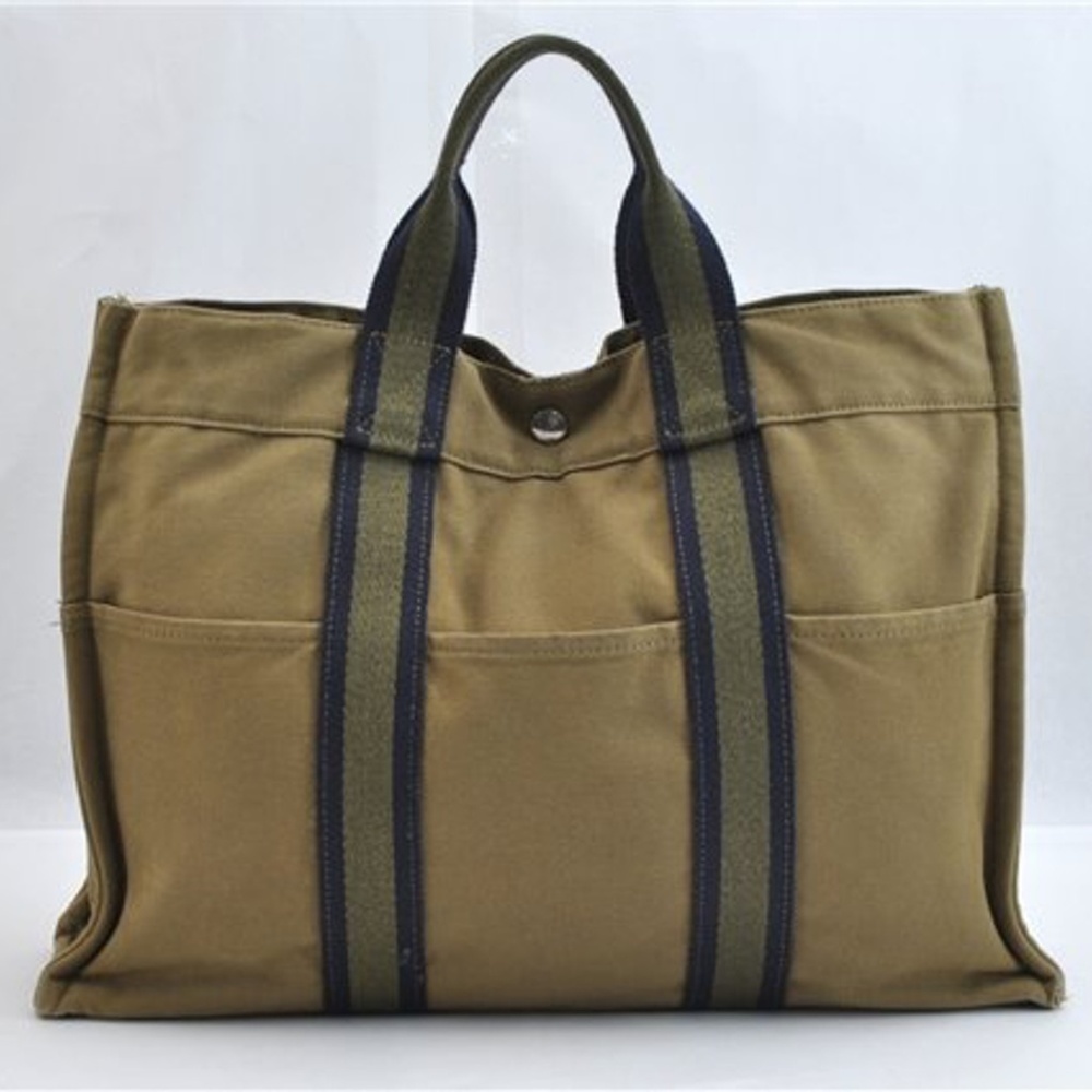 Authentic Hermes Fourre Tout Khaki